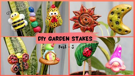 Mga video ng diy decorative garden stakes.